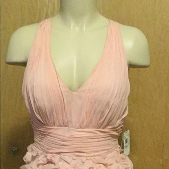 AIDAN Mattox Halter Party Dress with Roset… - Picture 7 of 9